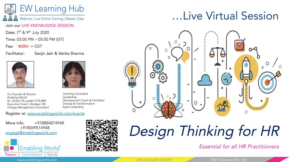LIVE VIRTUAL CLASS – DESIGN THINKING FOR HR