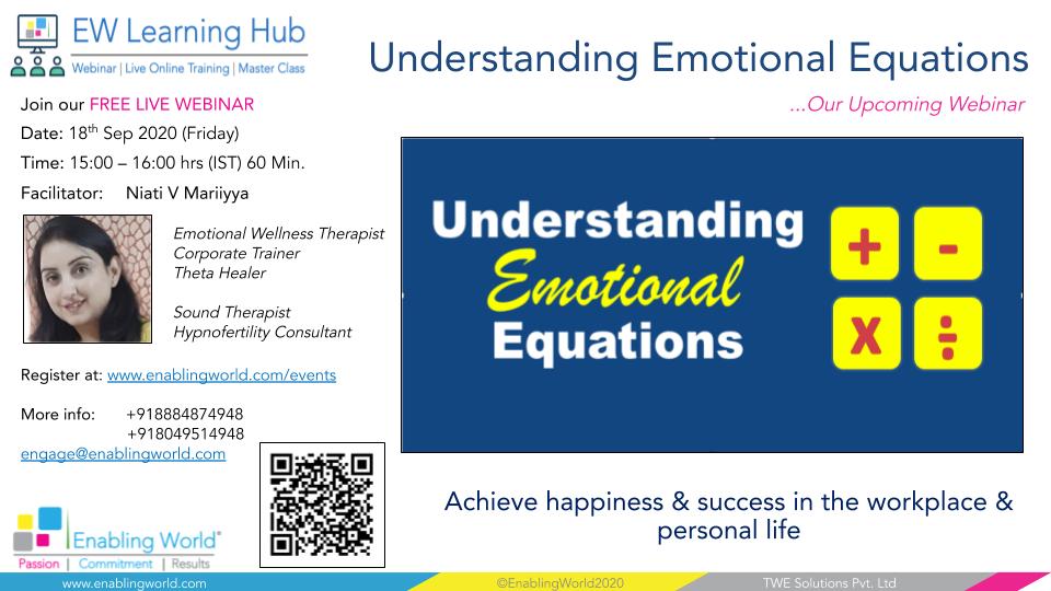 Webinar – Understanding Emotional Equations