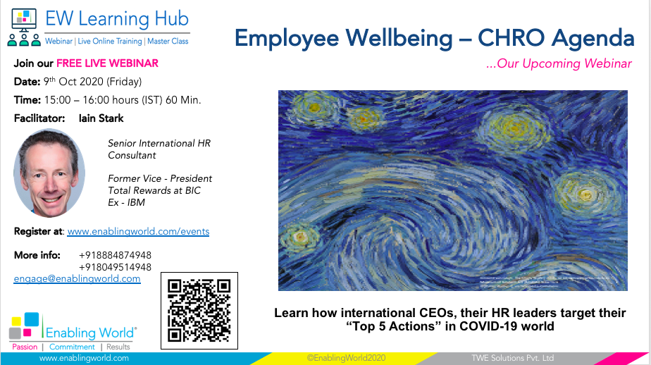 Webinar – Employee Wellbeing – CHRO Agenda