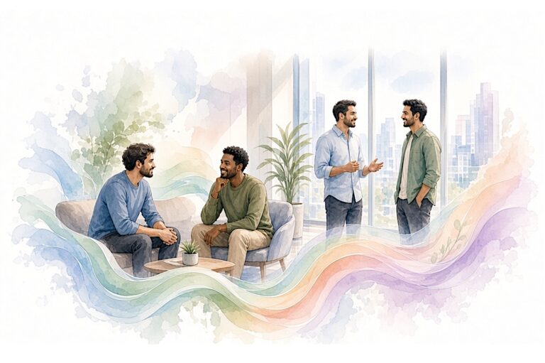 Enabling World Session Mens Wellbeing - Share Future. Session on the Men's Welling, International Men'ds day.