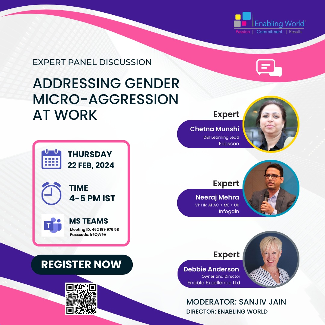 Addressing Gender Micro-aggression at Work – Expert Panel Discussion