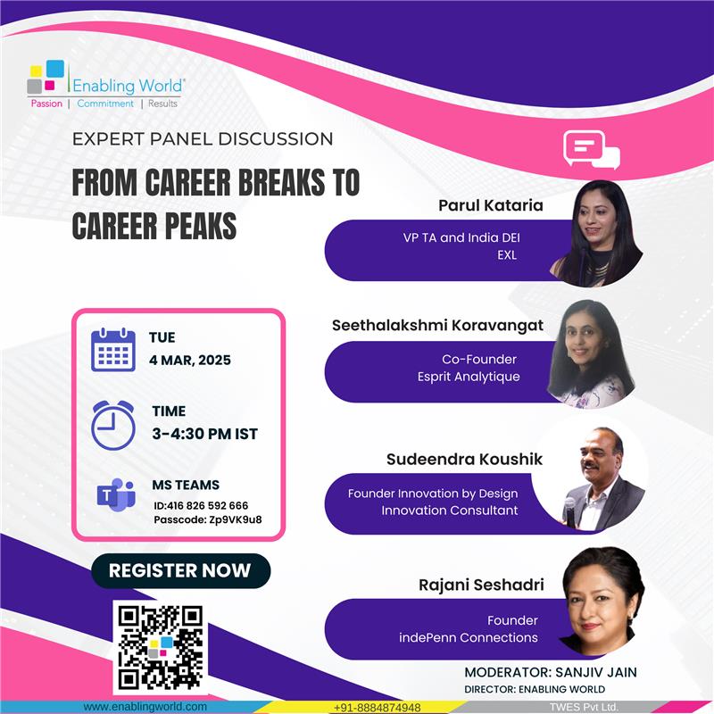 From Career Breaks to Career Peaks – Expert Panel Discussion