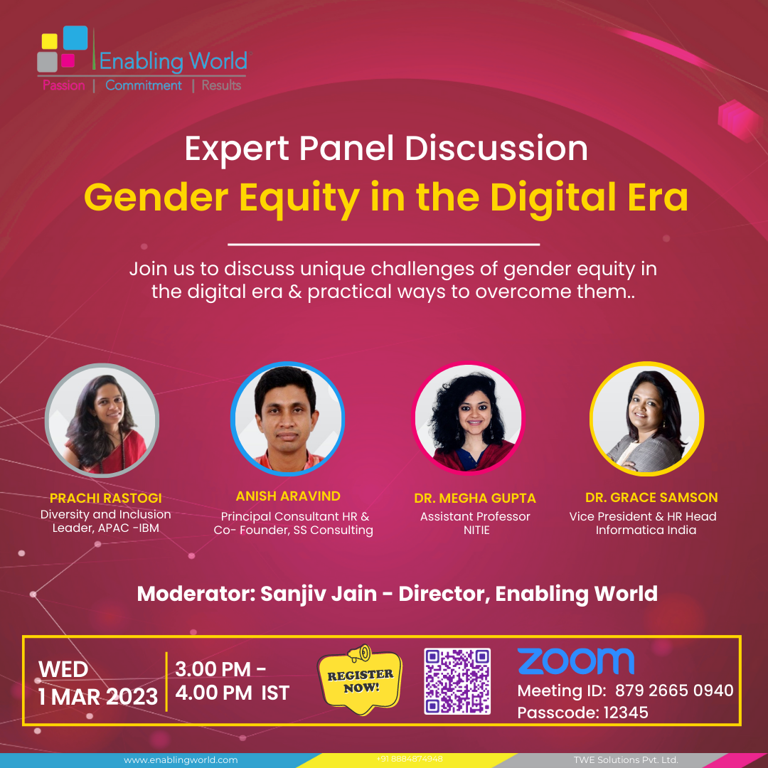 Expert Panel Dicussion – Gender Equity in the Digital Era – 01-Mar-23 15:00 IST